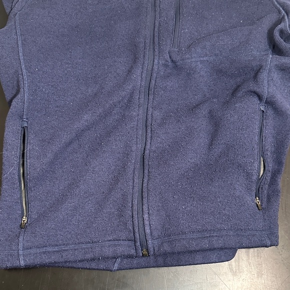 L.L. Bean Sweater Fleece Deep Blue Zip-Up Sweater Men’s size Large - Picture 5 of 7